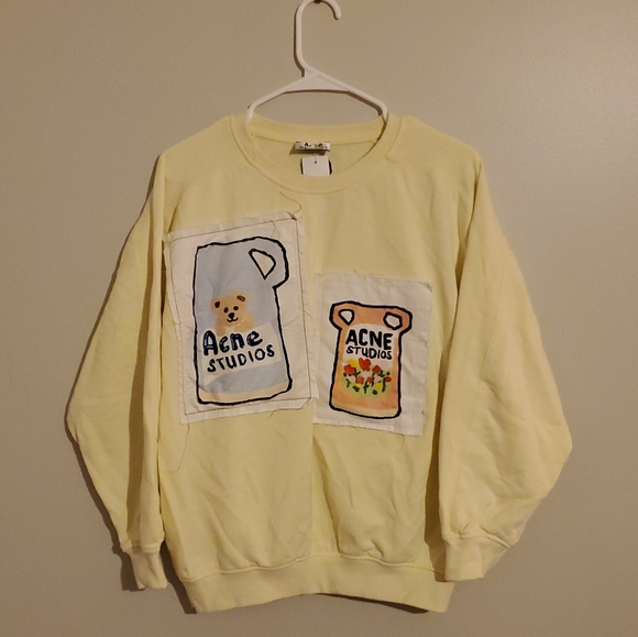 Acne Sweaters Size Macne Studios Grant Levy Lucero Patches